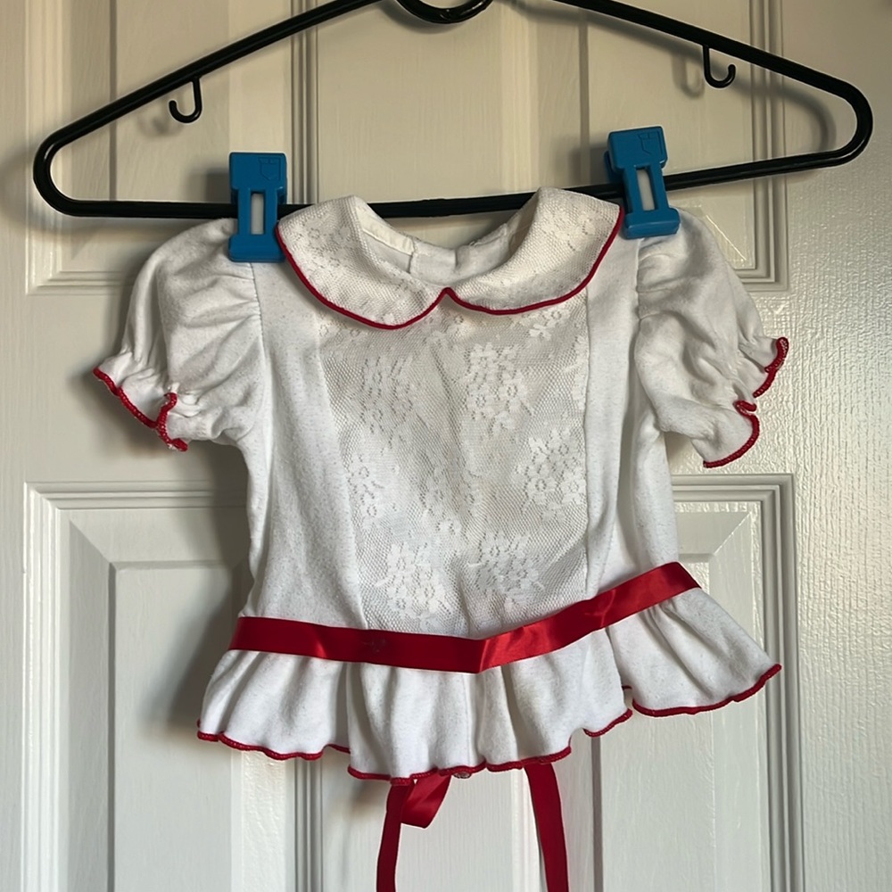 Vintage Infant Blouse with Lace Detailing